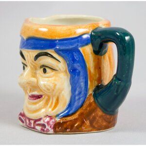 Vintage Ceramic Tiny Toby Style Miniature Character Mug Japan